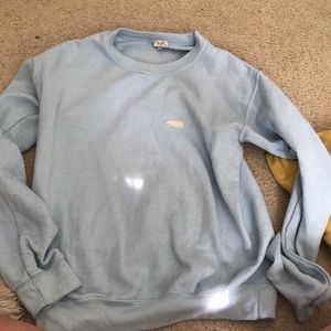 blue sweatshirt by brandy melville